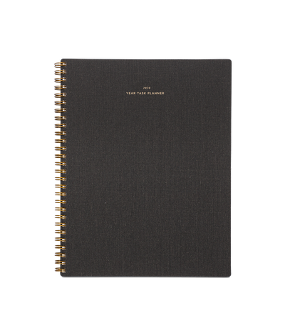 2020 Year Task Planner - Charcoal Gray