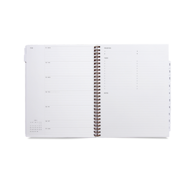2020 Year Task Planner - Charcoal Gray