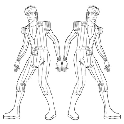 David Bowie Retrospective and Coloring Book