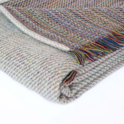 Northern Lights Wool Throw - Smoke