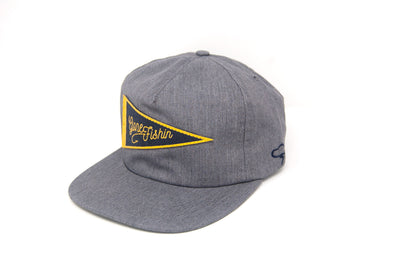GONE FISHIN' Pennant Strapback - Charcoal