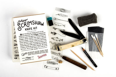 Scrimshaw Kit + Trapper Knife