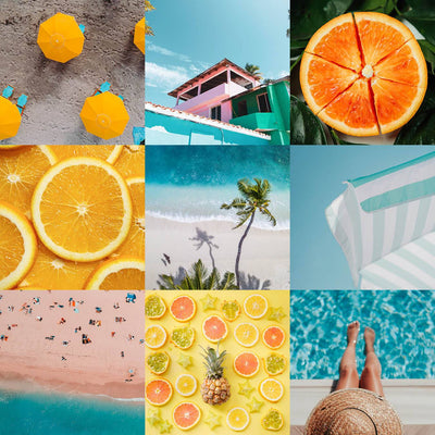 Seaside + Citrus Glass Tumbler