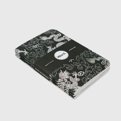 Word. Notebooks - Black Dragon (3 Pack)