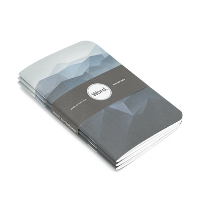 Word. Notebooks - Blue Mountain (3 Pack)