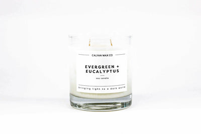 Evergreen + Eucalyptus Glass Tumbler