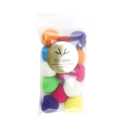 Slingshot Ammo - Mixed Felt Balls