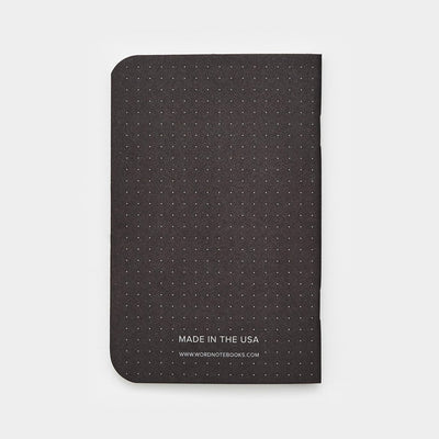 Word. Notebooks - Black Dot Grid (3 Pack)