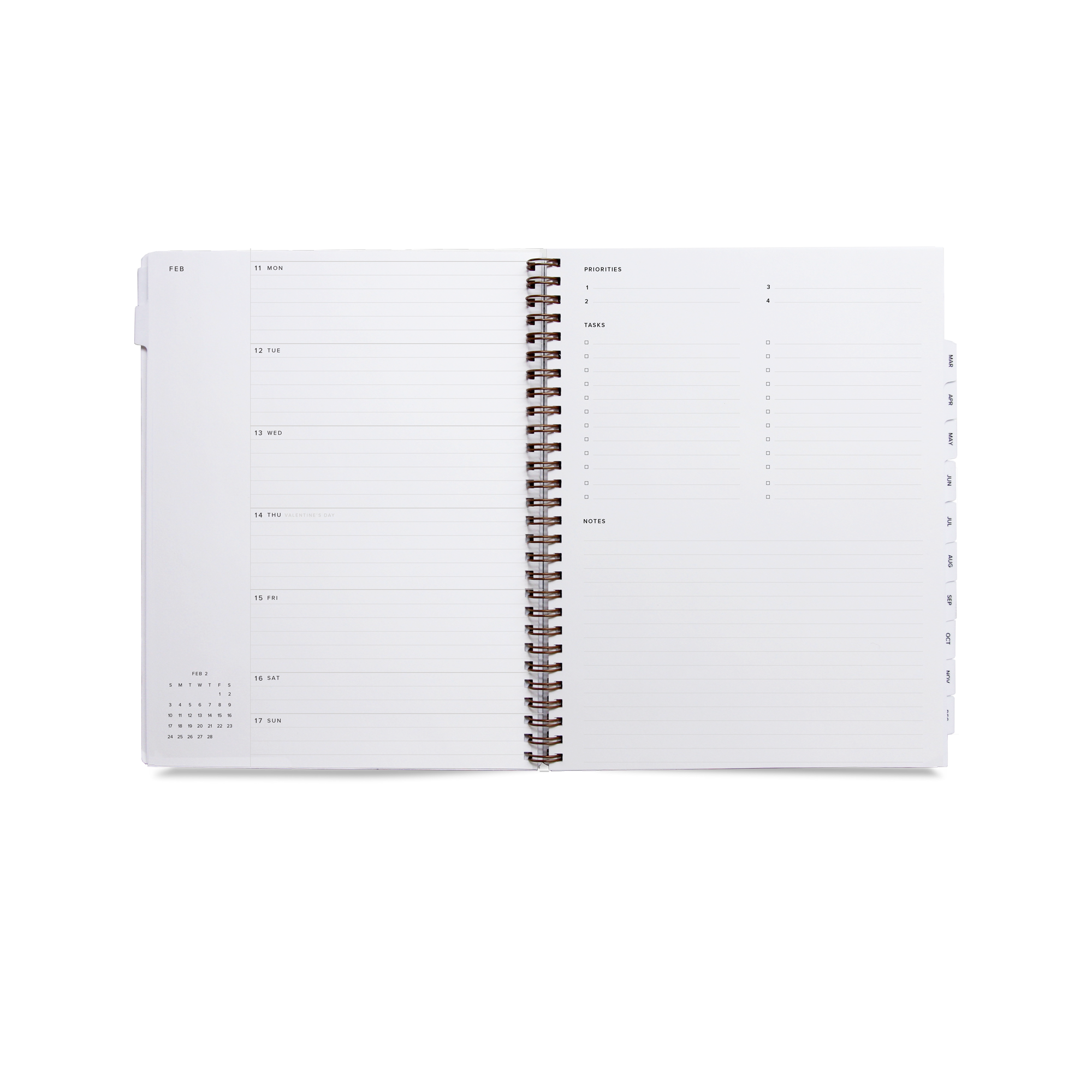 2020 Year Task Planner - Charcoal Gray