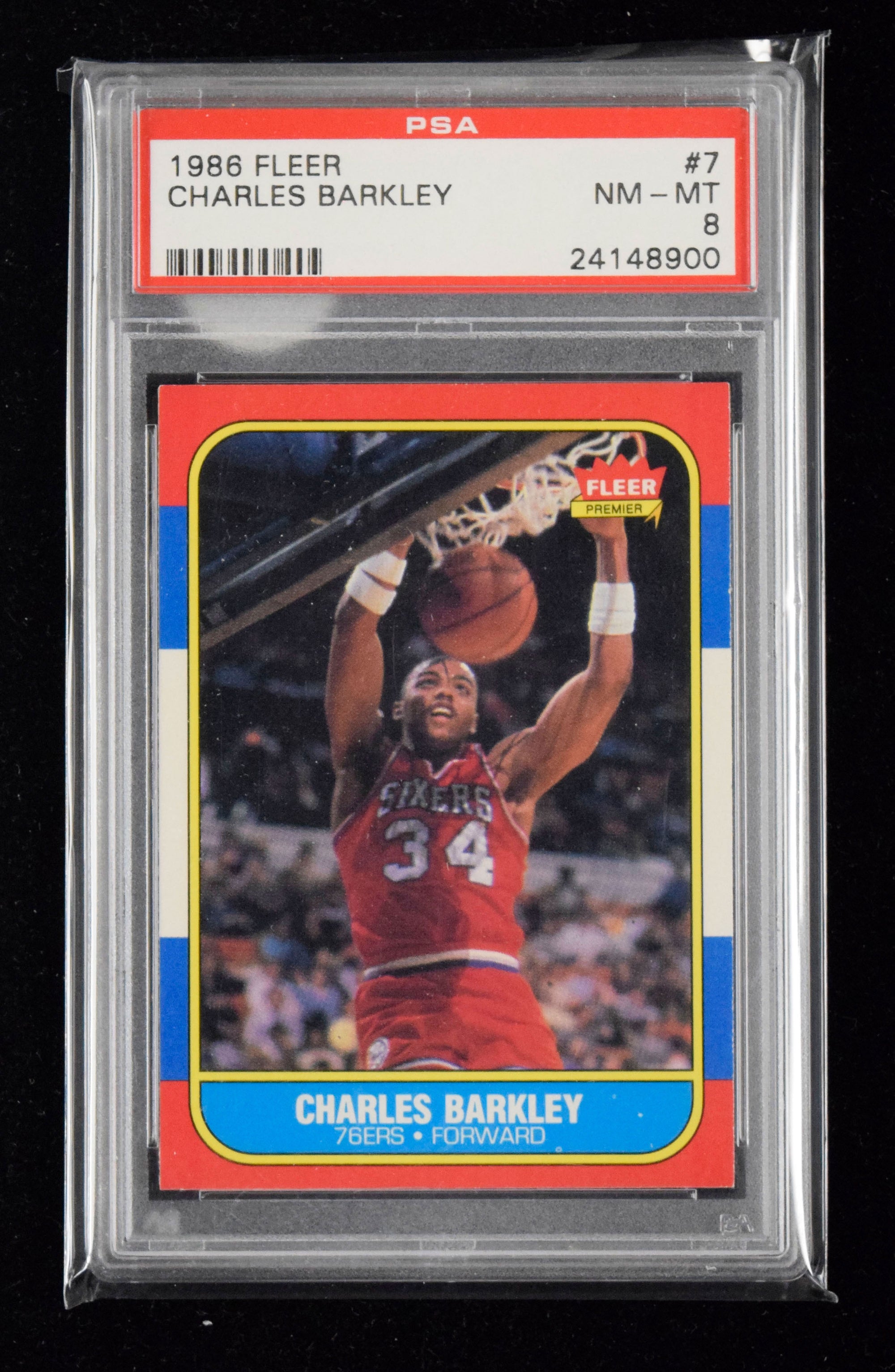 1986-87 Fleer Basketball Card - Charles Barkley