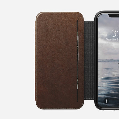 Rugged Tri-Folio - iPhone XS Max - Rustic Brown