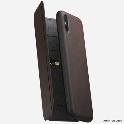 Rugged Tri-Folio - iPhone XS Max - Rustic Brown