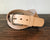 Leather Belt - Natural w/ Antique Solid Brass Buckle