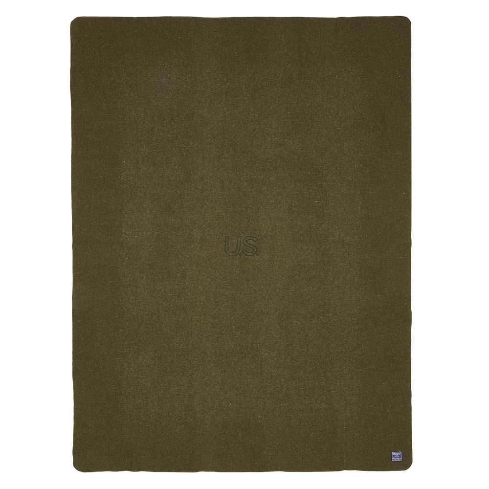 Foot Soldier Military Wool Blanket US Army Green Utility Goods