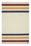 Revival Stripe Wool Throw - Bone White