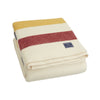 Revival Stripe Wool Throw - Bone White