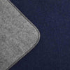 Summit Solid Reversible Wool Blanket - Navy / Gray