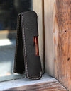 LEATHER COMB SLEEVE WITH POCKET COMB