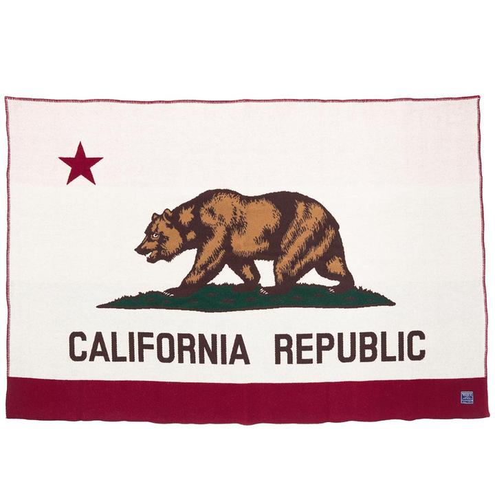 California Flag Wool Throw