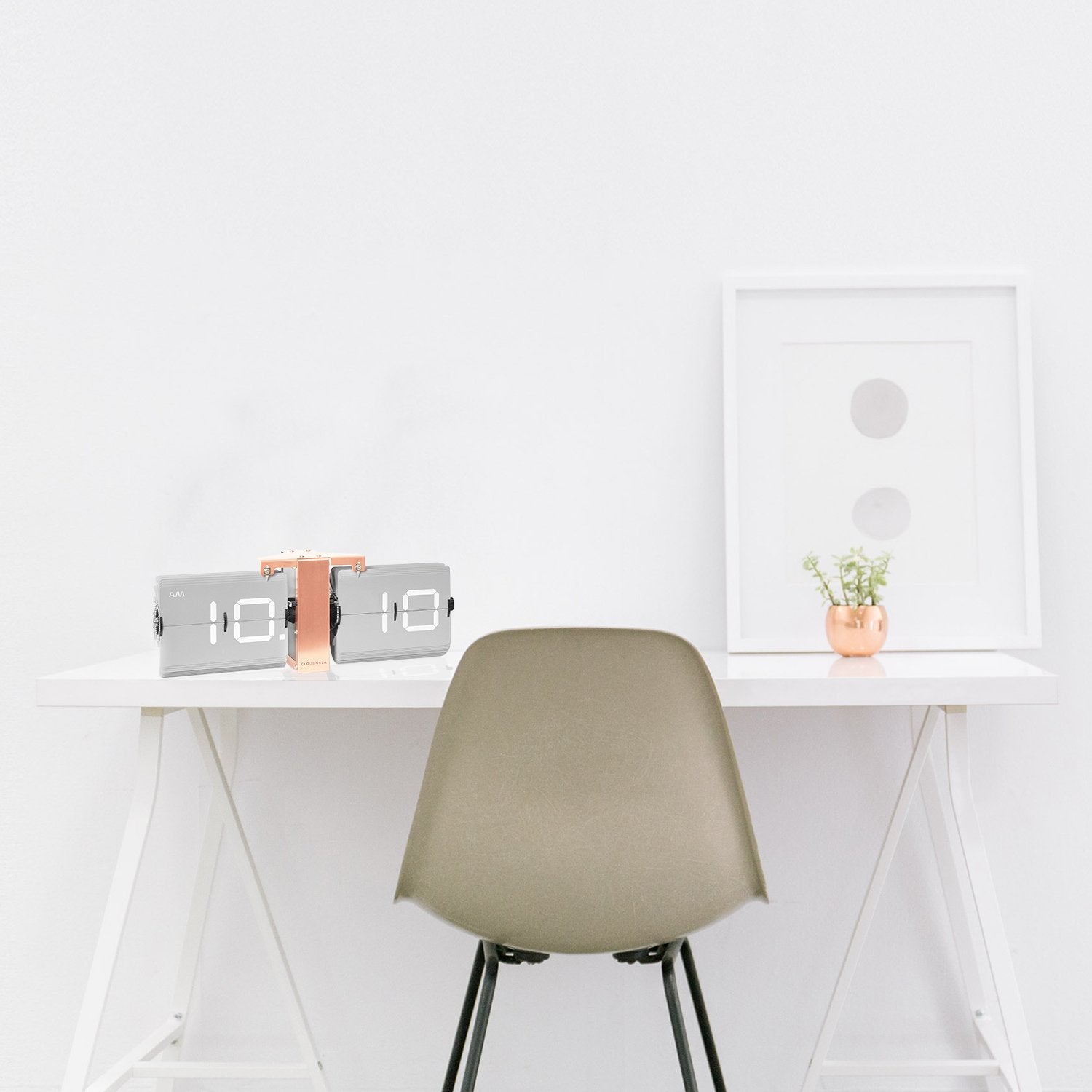 Flipping Out Grey Flip Clock