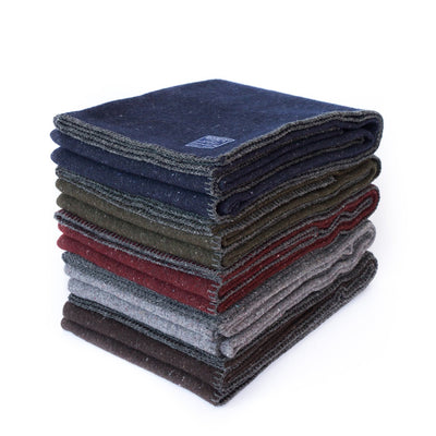 Wool Utility Blanket - Navy