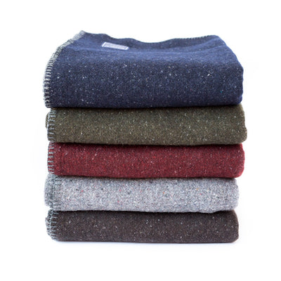 Wool Utility Blanket - Navy