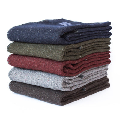 Wool Utility Blanket - Red