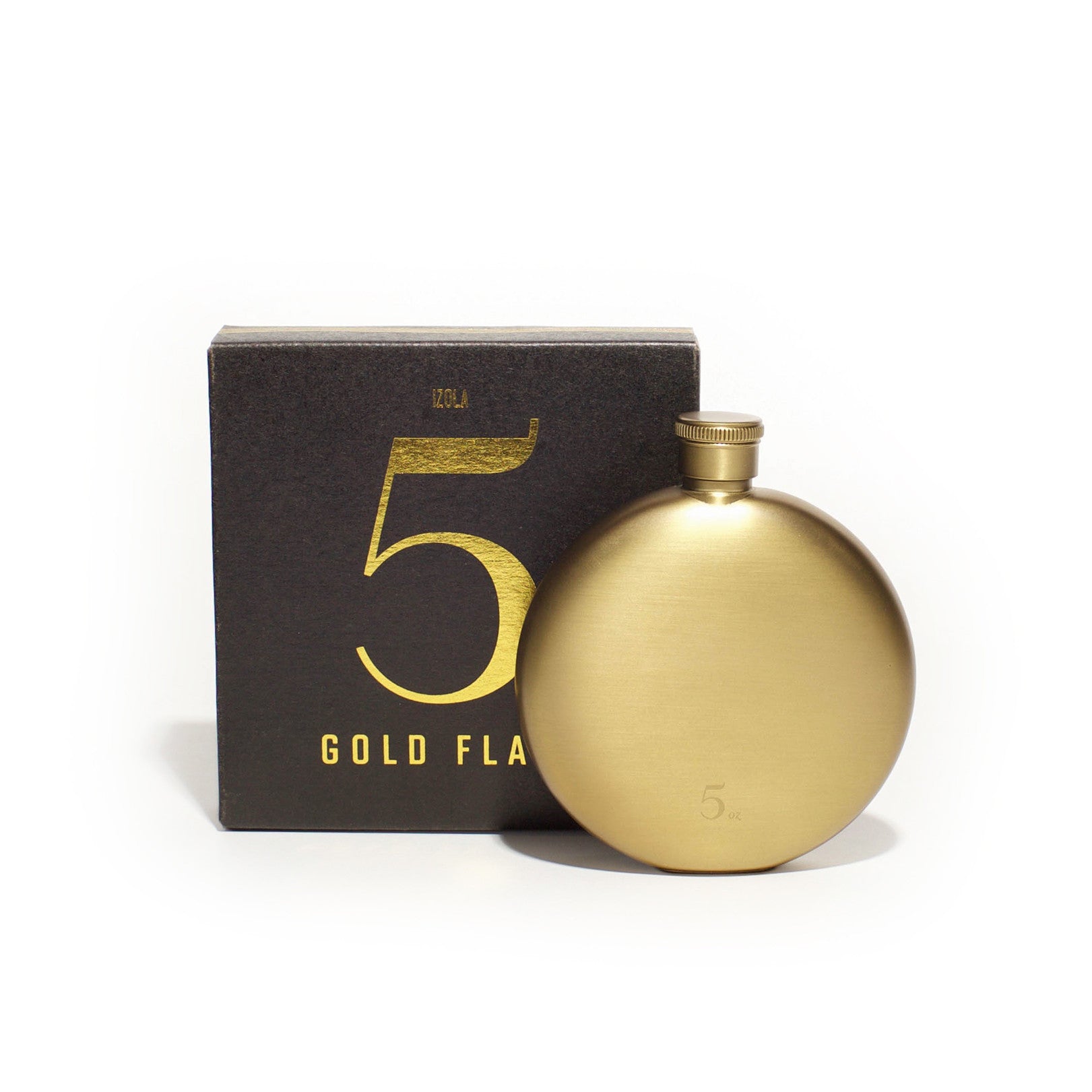 Gold 5 Oz Flask