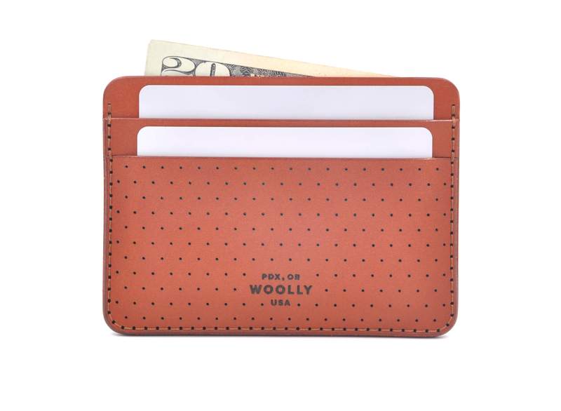 Perf Brown Half Wallet