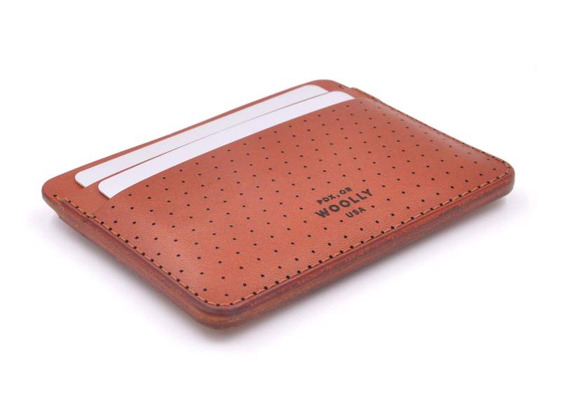 Perf Brown Half Wallet