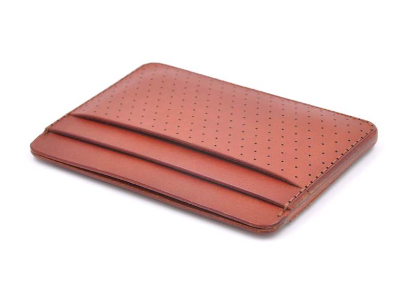 Perf Brown Half Wallet