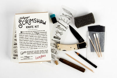 Scrimshaw Kit + Lockback Knife