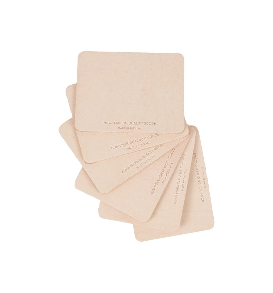 Leather Coasters - Set of 6