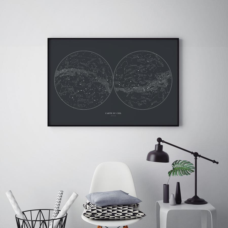 Sky Map Art Print