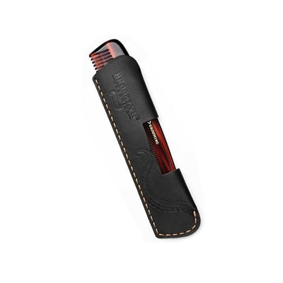LEATHER COMB SLEEVE WITH POCKET COMB