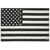 American Flag Wool Throw - Black / Heather Gray