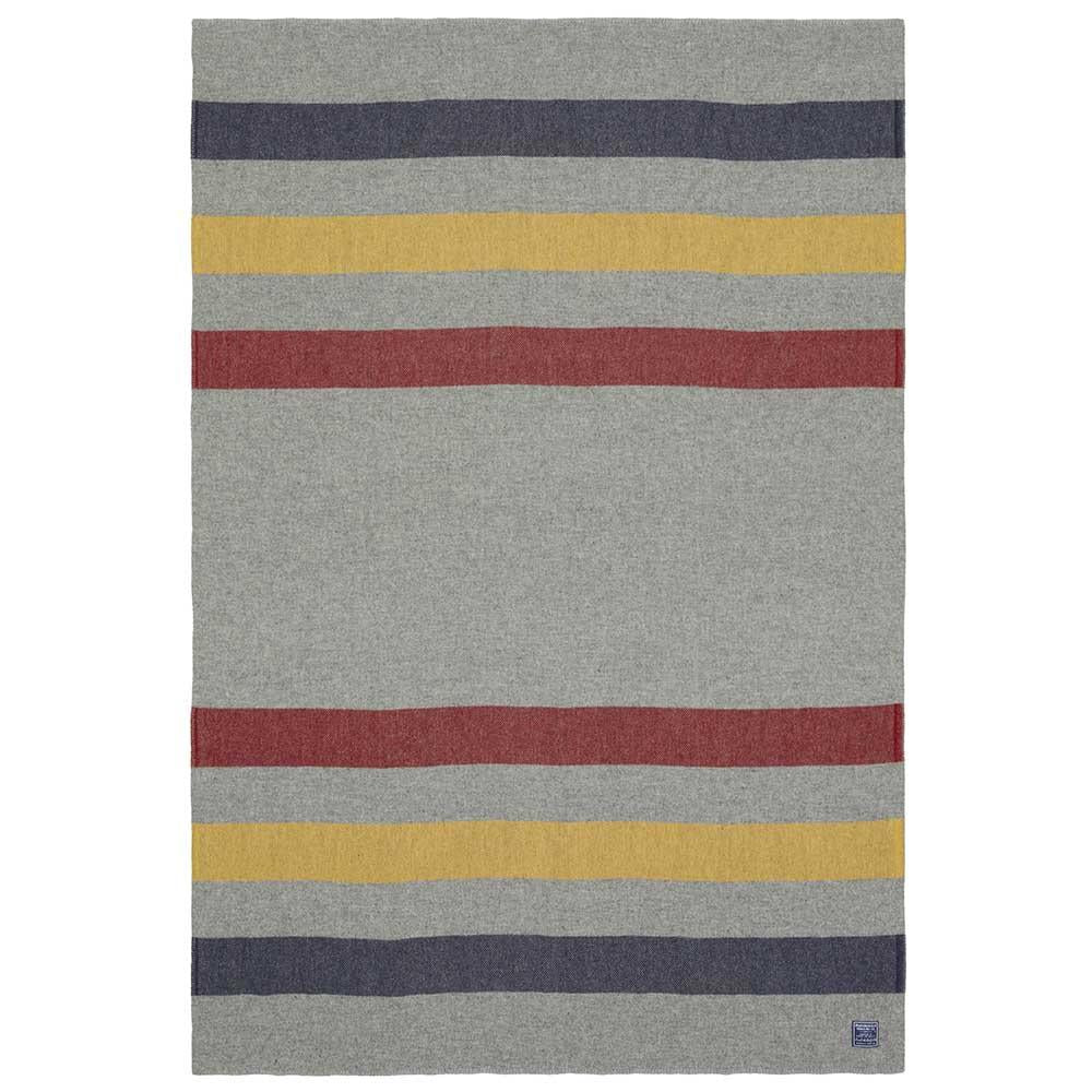 Revival Stripe Wool Throw - Gray