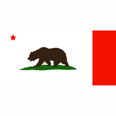 California State Flag Bat