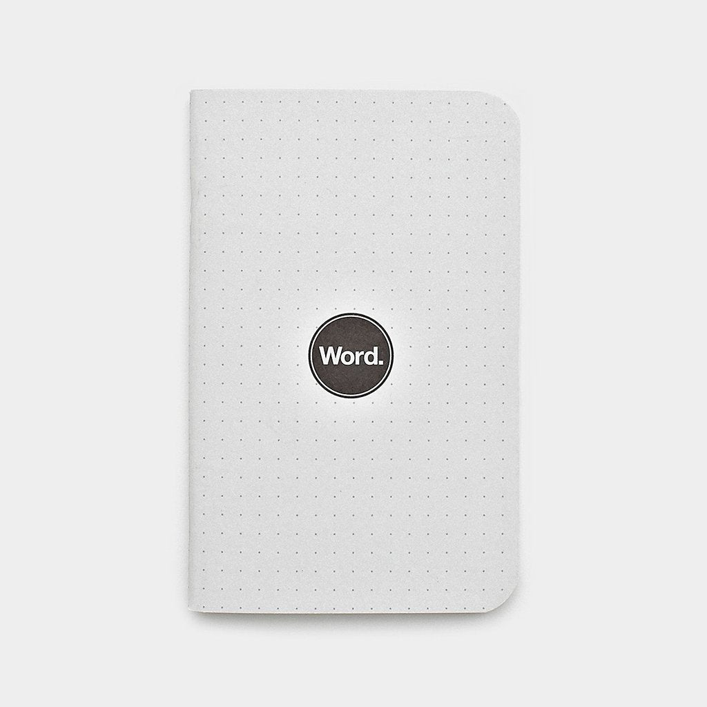 Word. Notebooks - White Dot Grid (3 Pack)