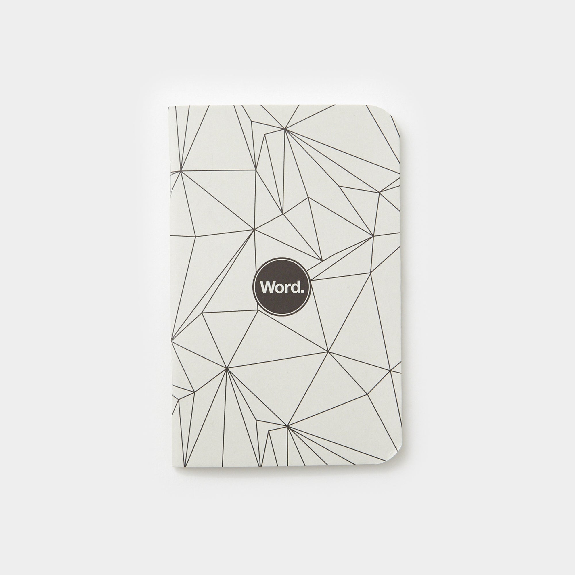 Word. Notebooks - Grey Polygon (3 Pack)