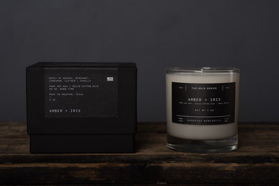 The Bold Series Soy Candle - Amber + Iris