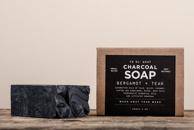 Ye Ol' Goat Soap - Charcoal - Bergamot + Teak
