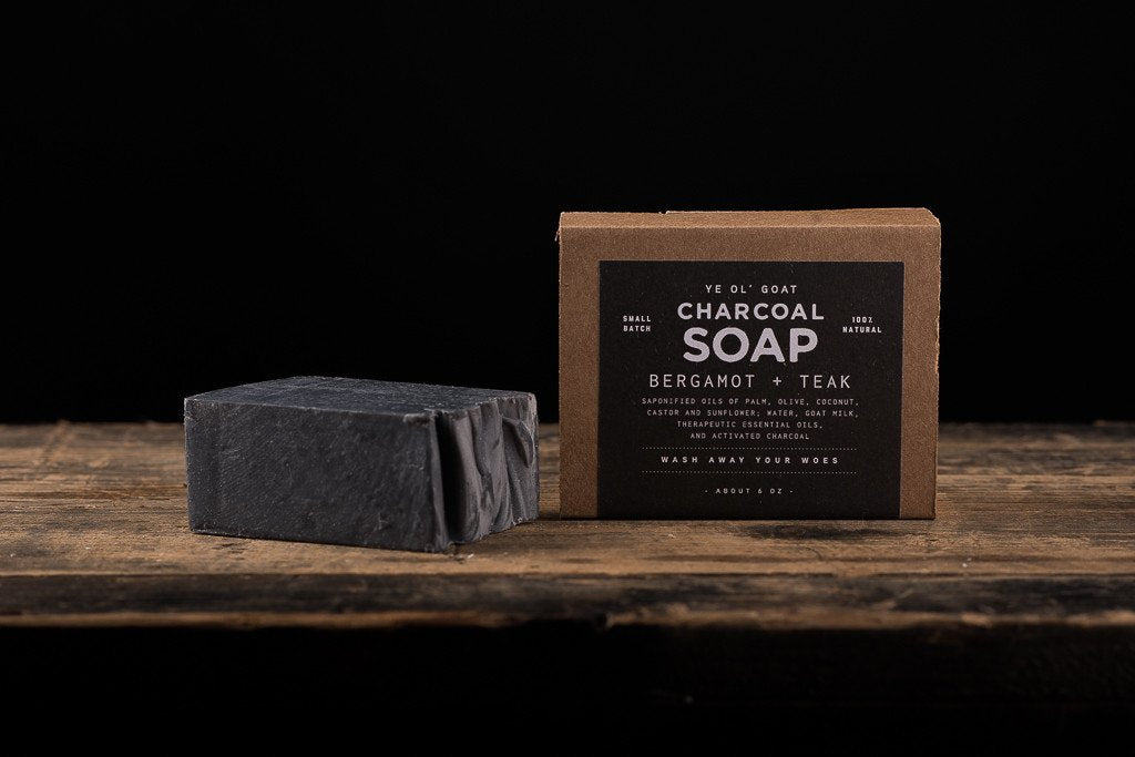 Ye Ol' Goat Soap - Charcoal - Bergamot + Teak