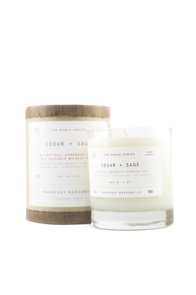 The Noble Series Soy Candle - Cedar + Sage