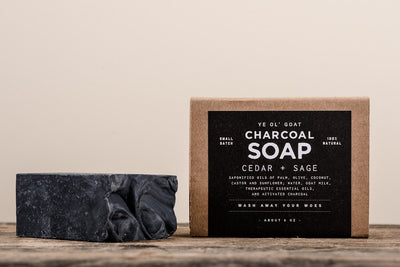 Ye Ol' Goat Soap - Charcoal - Cedar + Sage