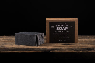 Ye Ol' Goat Soap - Charcoal - Cedar + Sage