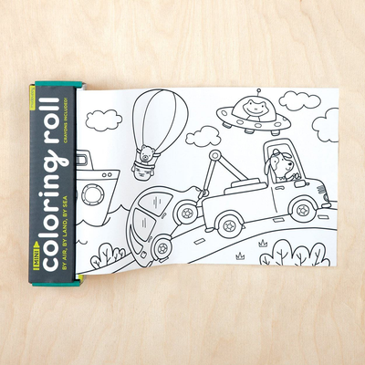 By Air, By Land, By Sea Mini Coloring Roll