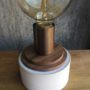 Concrete Stack Lamp - Walnut