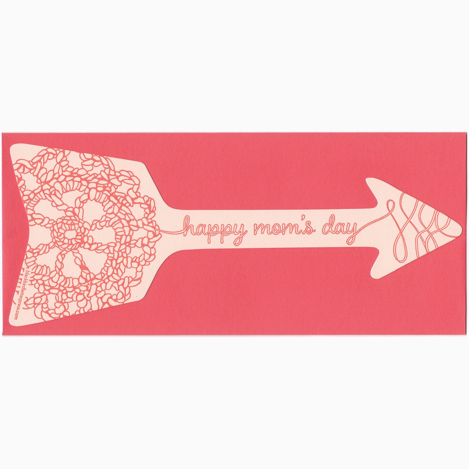 Mother's Day Crochet Arrow Card