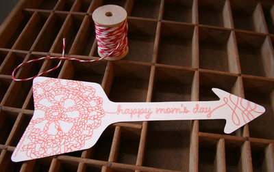 Mother's Day Crochet Arrow Card